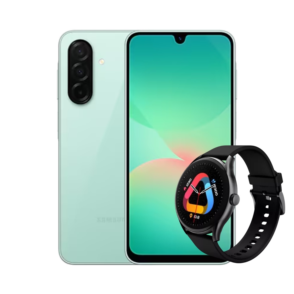 Combo Samsung Galaxy A26 5G 6+128 GB (Latin) Verde + Smart Watch QCY GT