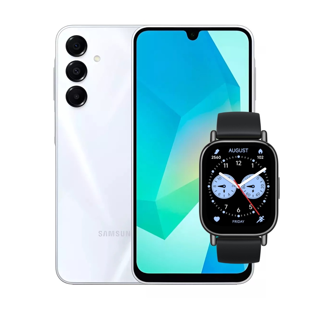 Combo Samsung Galaxy A16 5G 6+128 GB (Latin) Gris + Xiaomi Smart Watch 5 Lite