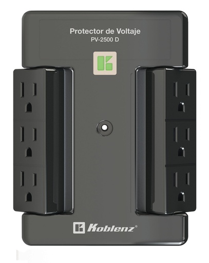[Prot-MT-0024639] Protector de voltaje, 2500 VA /2000 W, 6 cont KOBLENZ PV-2500 D